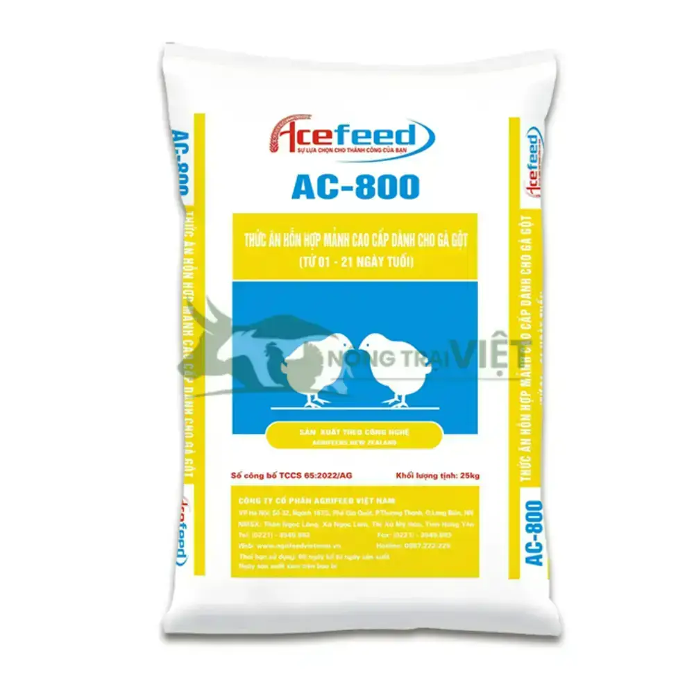 Thức Ăn Hỗn Hợp AC-800 Cho Gà Gột (01-21 Ngày Tuổi)