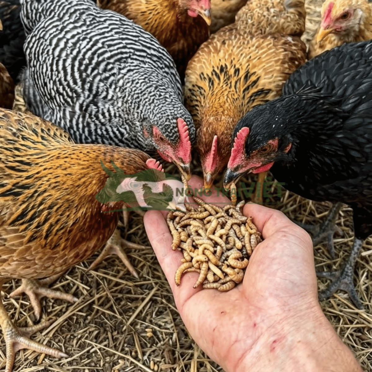 Đàn gà giống chất lượng cao từ Nông Trại Việt, phát triển tốt nhờ mô hình nuôi sâu canxi